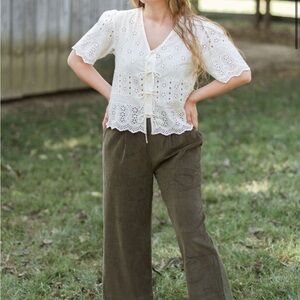 NWT Neuflora Austin Corduroy Pants, size small